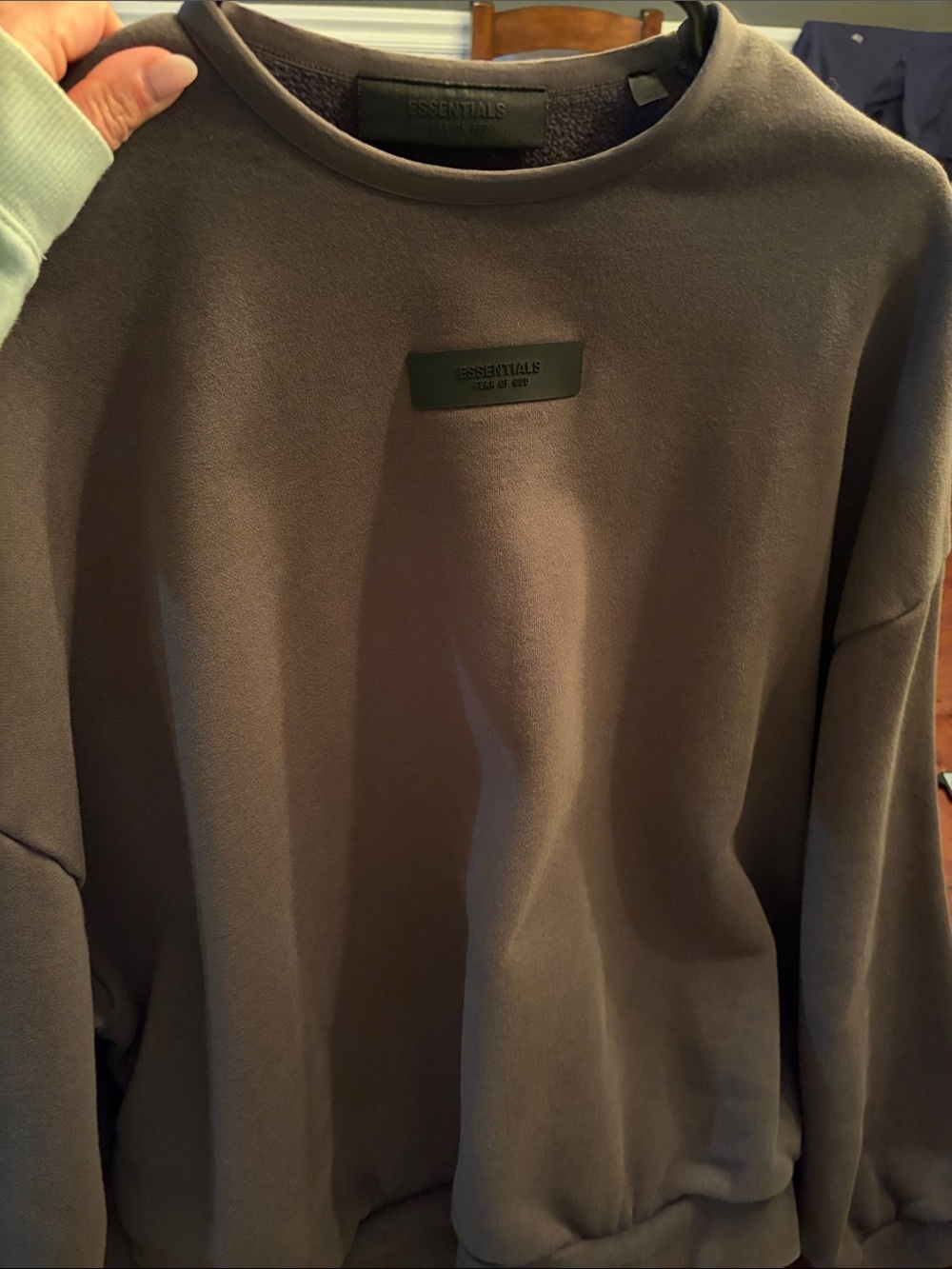 ESSENTIALS Men’s Crewneck Sweatshirt in green